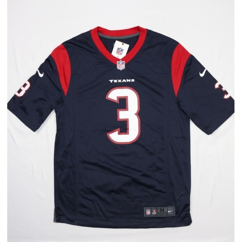 Tank Dell #3 Houston Texans Home Jersey Nike Size M On Field